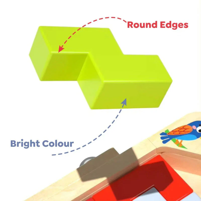 Wooden Block Puzzle Set - Image 2
