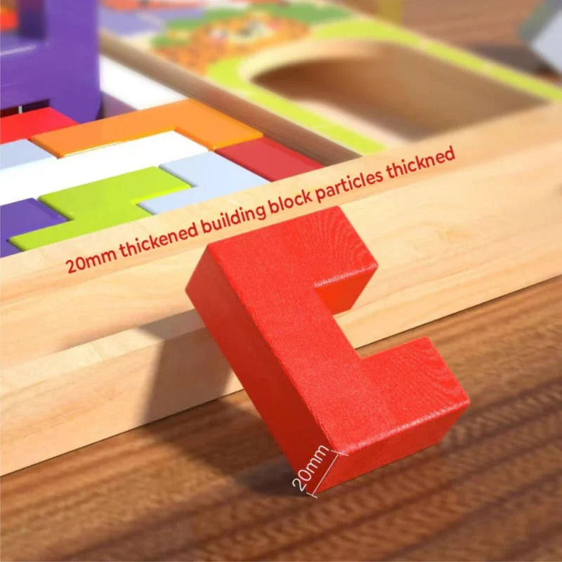 Wooden Block Puzzle Set - Image 4